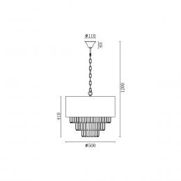 Подвесная люстра Vele Luce Fata VL3173P07  - 6 купить